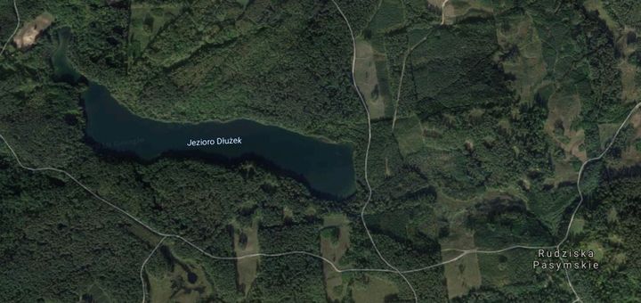 Jezioro Dłużek Rudziska Pasymskie